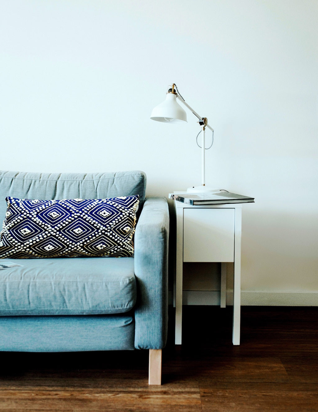 Geometric Blue Cushion Collection